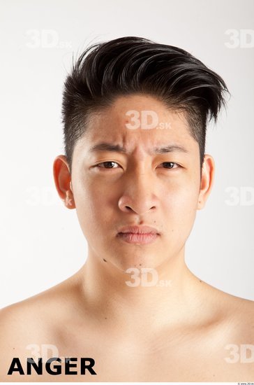 Head Emotions Man Asian Slim
