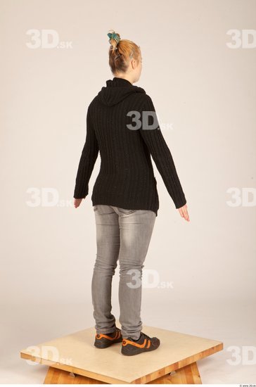 Whole Body Woman Animation references Casual Slim Studio photo references