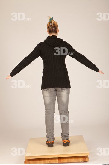 Whole Body Woman Animation references Casual Slim Studio photo references