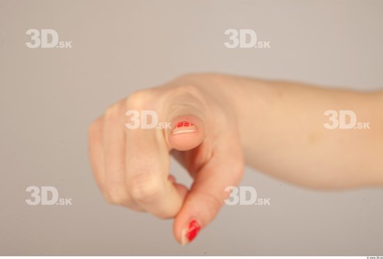 Fingers Woman Slim Studio photo references