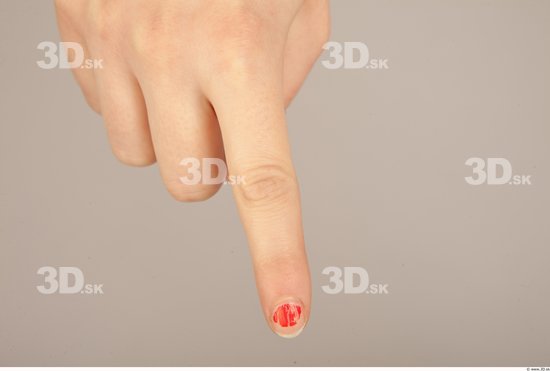 Fingers Woman Slim Studio photo references