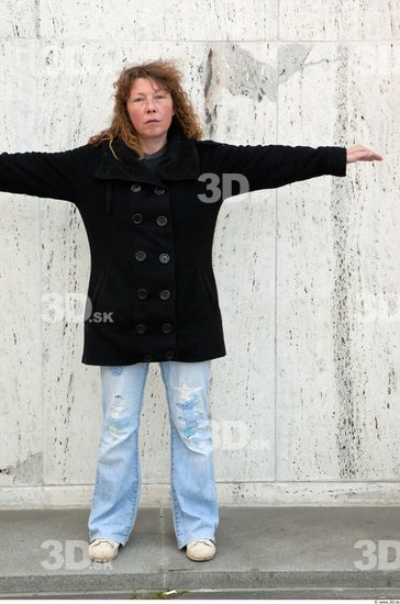 Whole Body Woman T poses Casual Average Street photo references