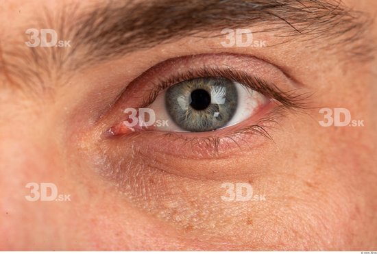 Eye Man White Muscular