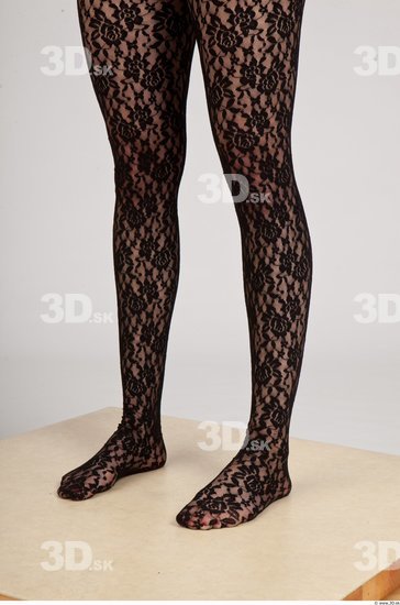 Calf Woman Casual Slim Leggings Studio photo references