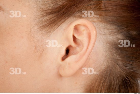 Ear Woman Slim Studio photo references