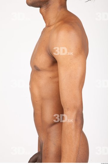 Arm Man Black Nude Athletic Studio photo references