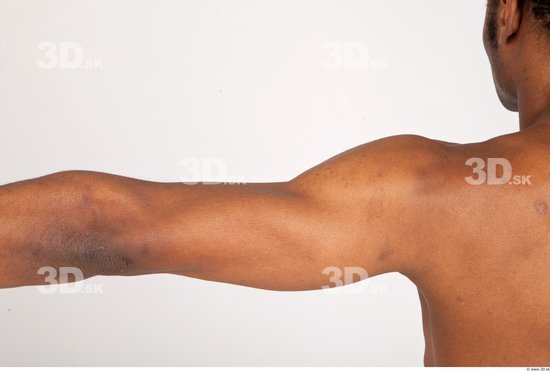 Arm Man Black Nude Athletic Studio photo references