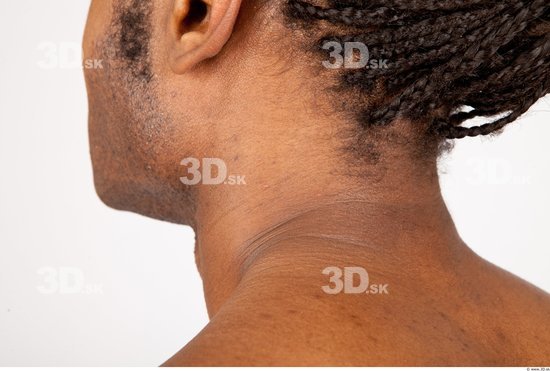 Neck Man Black Nude Athletic Studio photo references