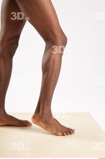 Leg Whole Body Man Animation references Black Nude Casual Athletic Studio photo references