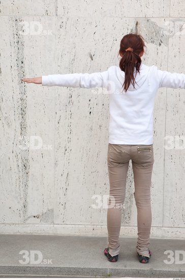 Whole Body Woman T poses White Casual Average