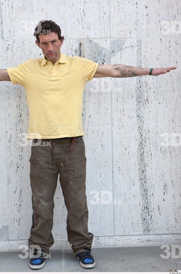 Whole Body Man T poses Casual Average Street photo references