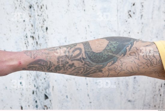 Forearm Man Tattoo Casual Average Street photo references