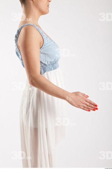 Arm Woman Animation references White Casual Dress Slim