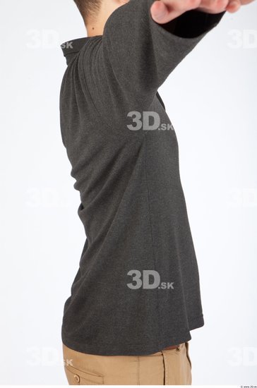 Upper Body Back Casual Shirt T shirt Slim Studio photo references