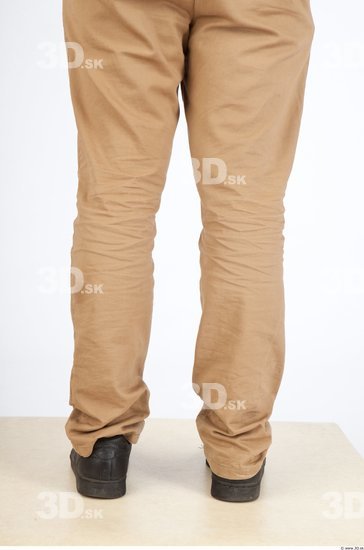 Calf Back Casual Trousers Slim Studio photo references