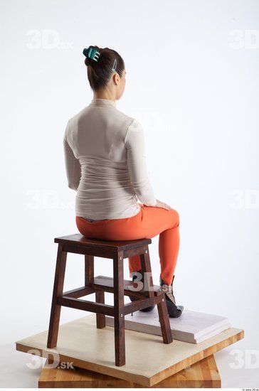 Whole Body Woman Artistic poses White Casual Slim