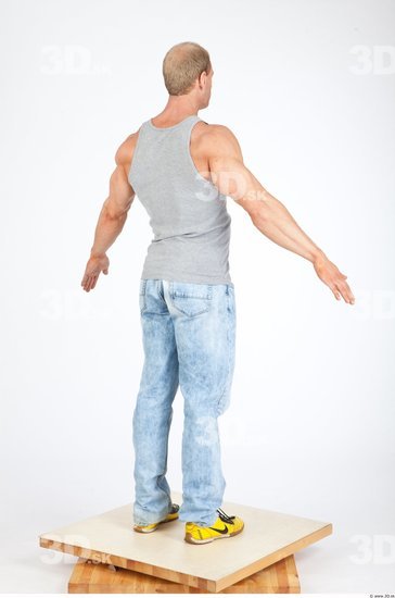 Whole Body Man Animation references White Casual Muscular