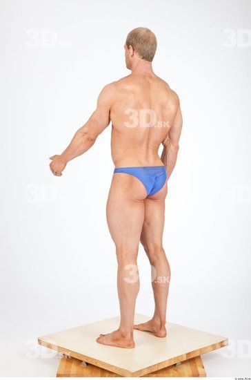 Whole Body Man White Underwear Swimsuit Muscular