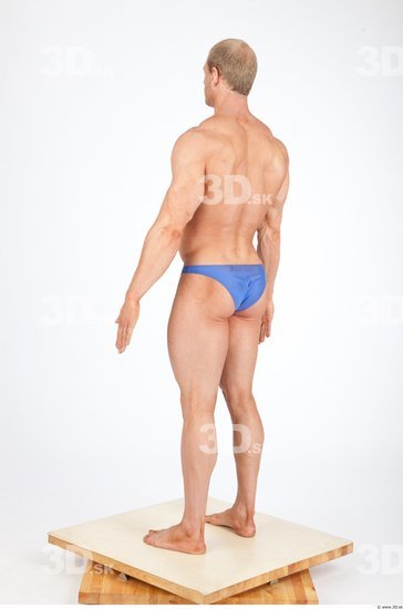 Whole Body Man White Underwear Swimsuit Muscular