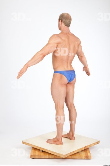 Whole Body Man White Underwear Swimsuit Muscular