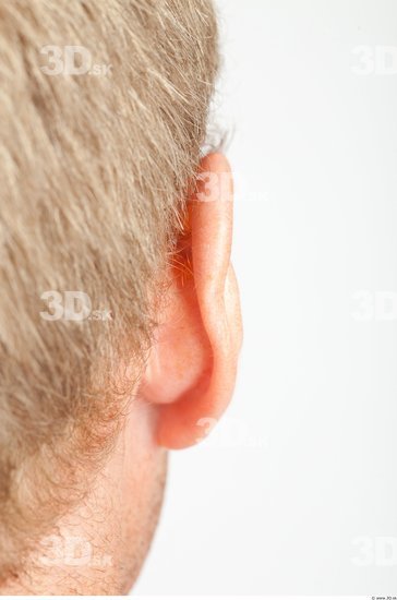 Ear Man White Muscular