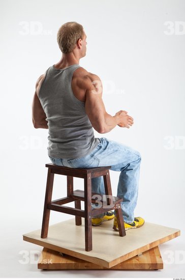 Whole Body Man Artistic poses White Casual Muscular