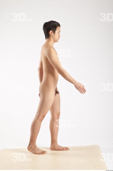 Whole Body Man Animation references Asian Nude Casual Slim Studio photo references