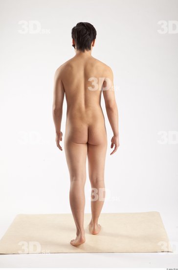 Whole Body Man Animation references Asian Nude Casual Slim Studio photo references