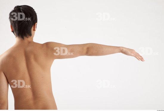 Arm Whole Body Man Animation references Asian Nude Casual Slim Studio photo references