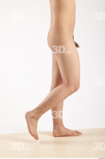 Leg Whole Body Man Animation references Asian Nude Casual Slim Studio photo references