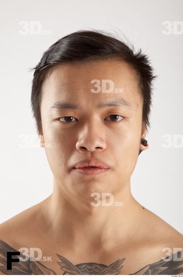 Head Phonemes Man Asian Tattoo Slim