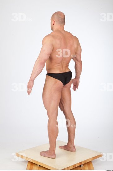 Man White Muscular Studio photo references