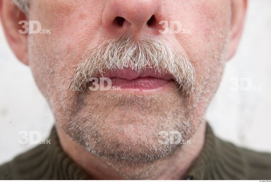 Mouth Man White Casual Average Bearded