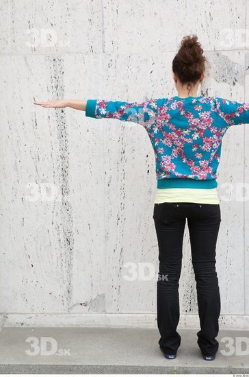 Whole Body Woman T poses White Casual Average