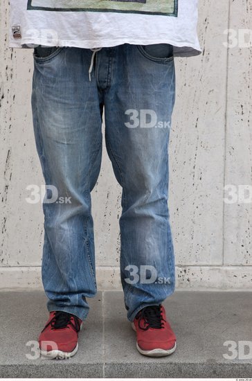 Leg Man Casual Jeans Average Street photo references