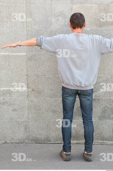 Whole Body Man T poses Casual Average Street photo references