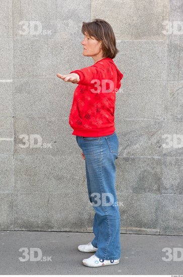 Whole Body Woman T poses Casual Average Street photo references