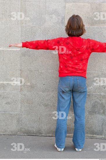 Whole Body Woman T poses Casual Average Street photo references