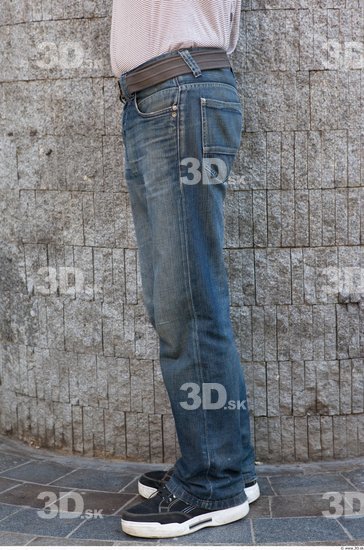 Leg Man Casual Jeans Average Street photo references