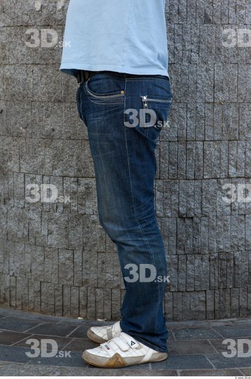 Leg Man Casual Jeans Average Street photo references