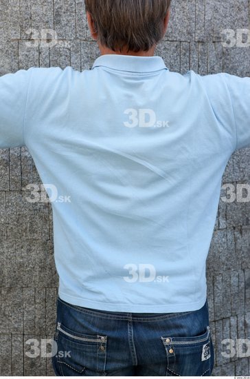 Upper Body Man Casual Shirt T shirt Average Street photo references