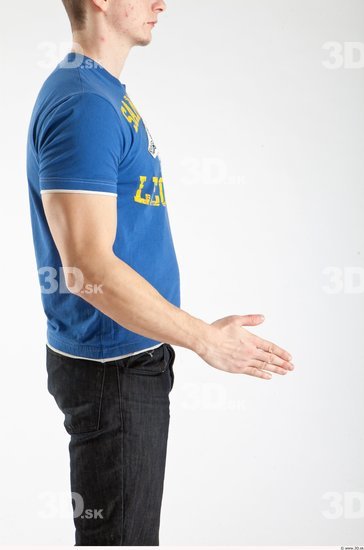 Arm Man Animation references White Casual T shirt Athletic