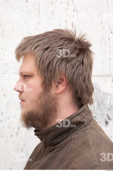 Head Man Casual Average Bearded Street photo references