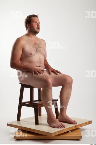 Whole Body Man Artistic poses White Nude Average Bearded