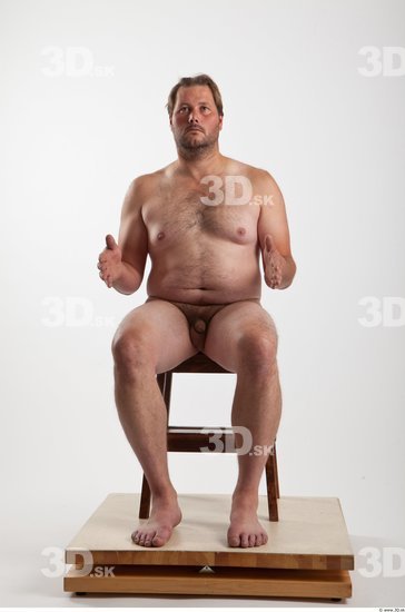 Whole Body Man Artistic poses White Nude Average Bearded