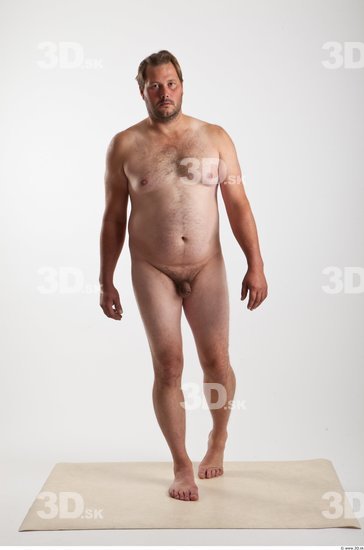 Whole Body Man Animation references White Nude Average Bearded