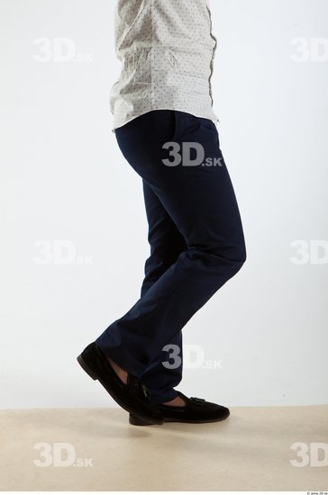 Leg Whole Body Man Animation references Black Formal Trousers Slim Studio photo references