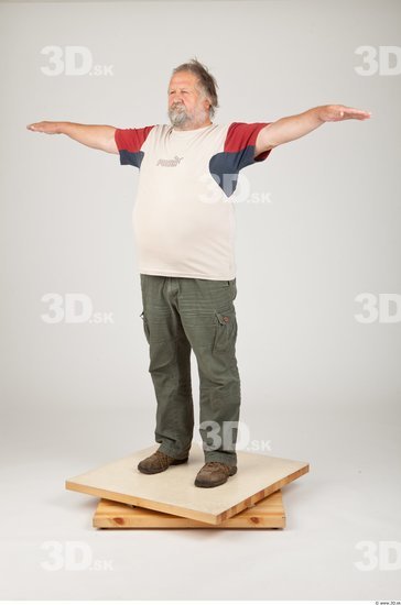 Whole Body Man T poses Casual Studio photo references