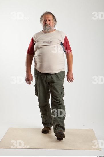 Whole Body Man Animation references White Casual Overweight Bearded