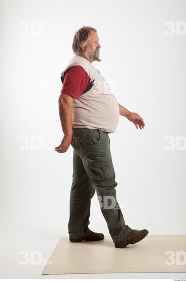 Whole Body Man Animation references White Casual Overweight Bearded